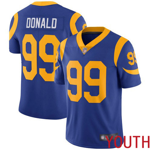 Los Angeles Rams Limited Royal Blue Youth Aaron Donald Alternate Jersey NFL Football #99 Vapor Untouchable->los angeles rams->NFL Jersey